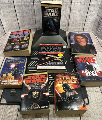 Star Wars Book Lot   Darth Vader, Plagueis, Bane, Han Solo, Jedi, Radio, etc.