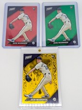 2025 Panini Black Friday Drip Collection Red Green Gold Jacob Misiorowski RC 1/1