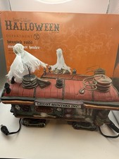 Department 56 Snow Village Halloween Haunted Rails Scary Ghost Hauler 4054982