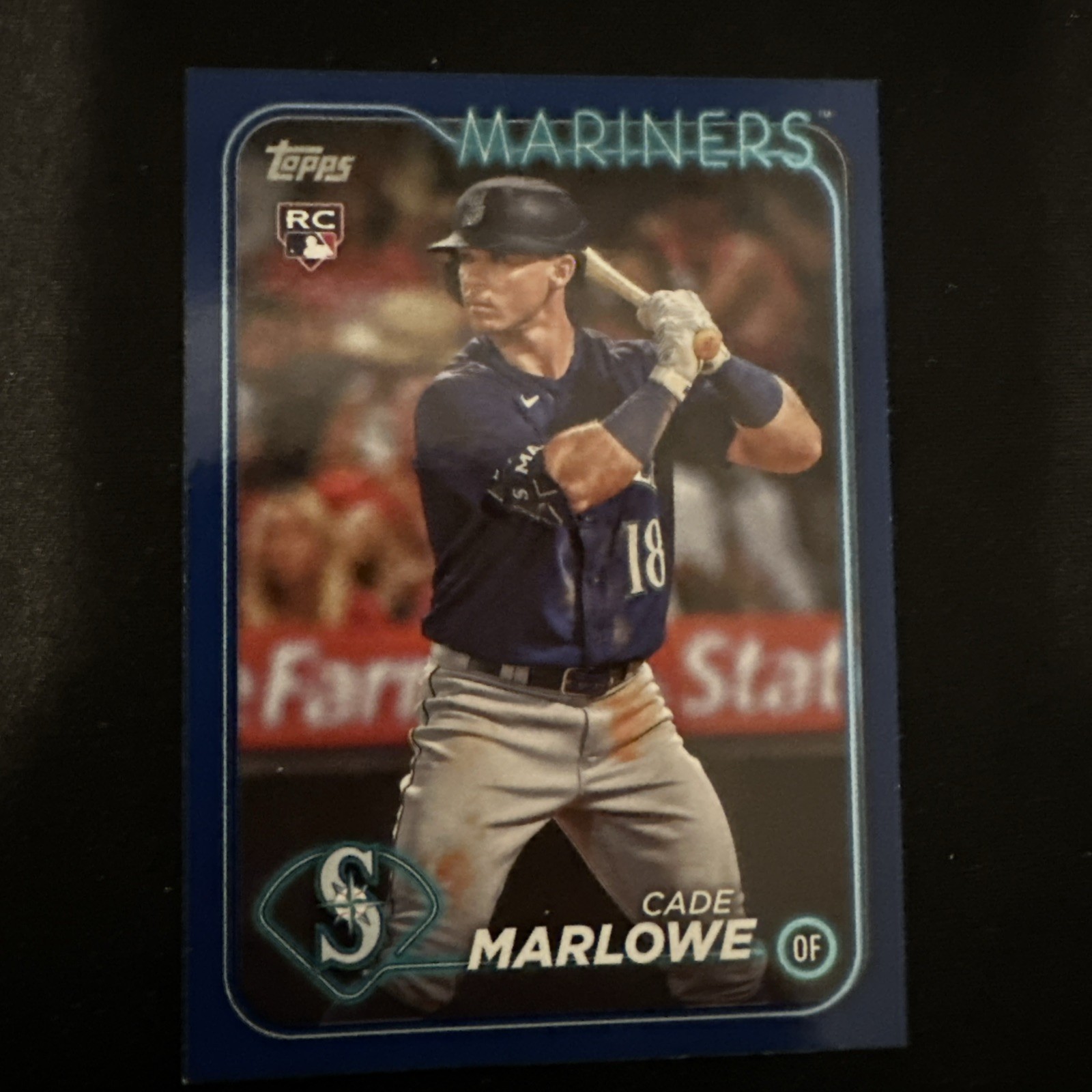 2024 TOPPS SERIES 1 Cade Marlowe Royal Blue RC #286 Mariners