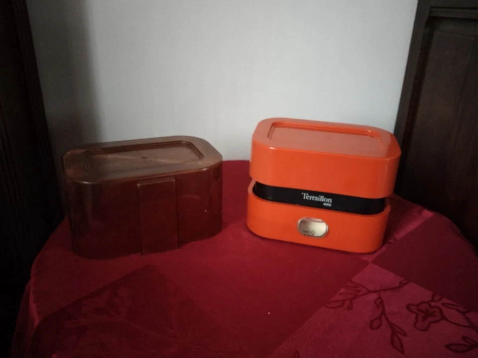 Balance cuisine TERRAILLON 4000 vintage orange années 70 déco loft fonctionne - Photo 2/4