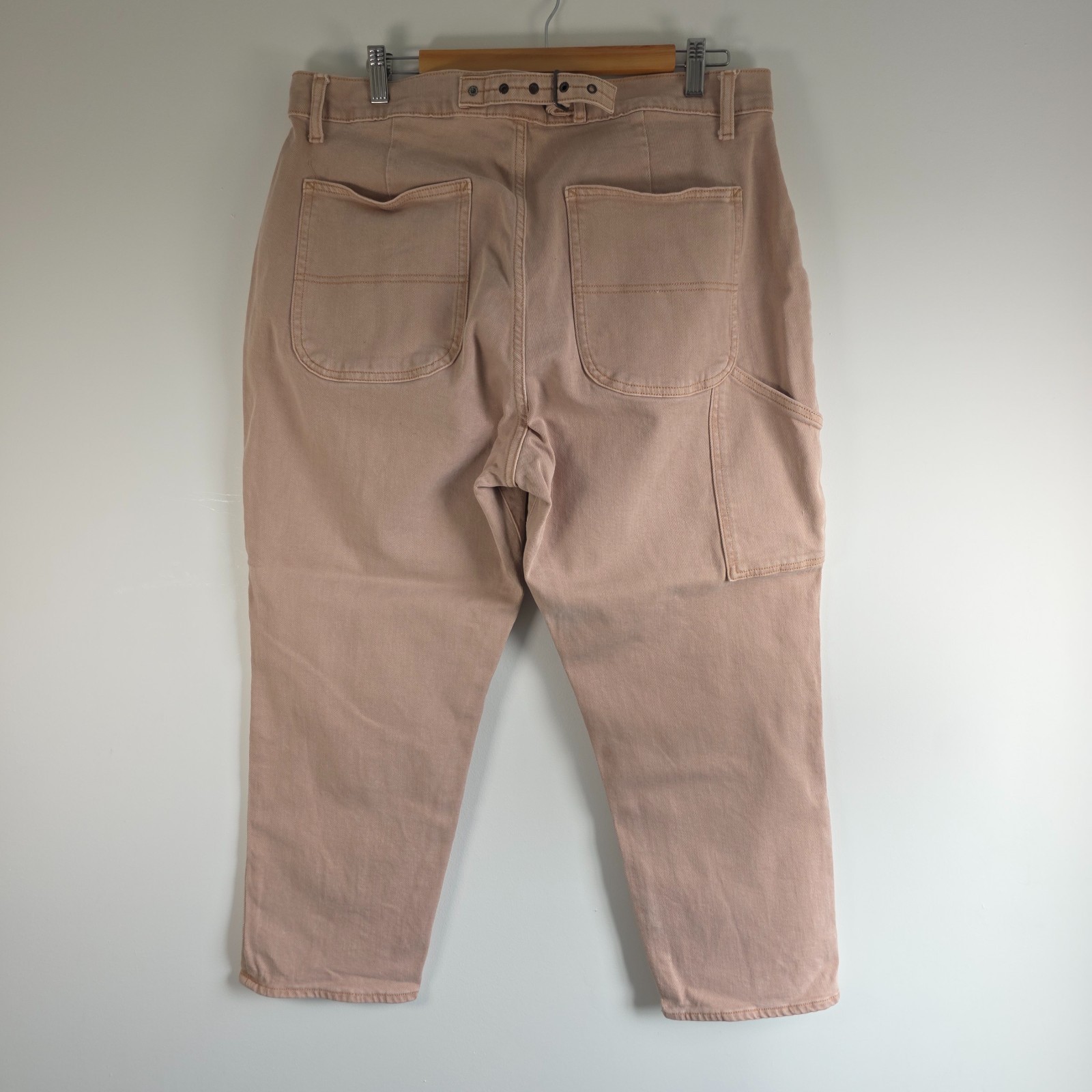 Old Navy Curvy Sky-Hi Straight Carpenter Jeans W36 L25 Pink Women's Petite Y2K