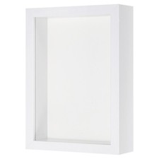 Shadow Box Frame Wooden Pressed Flower Frame Floating White 6x8" 