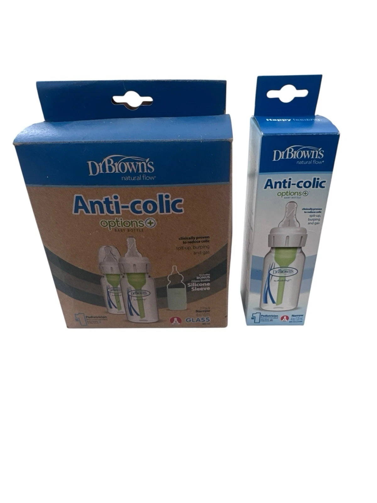 3 Dr Browns Options+ Anti-Colic Natural Flow Baby Bottle 4oz BPA Fast Shipping
