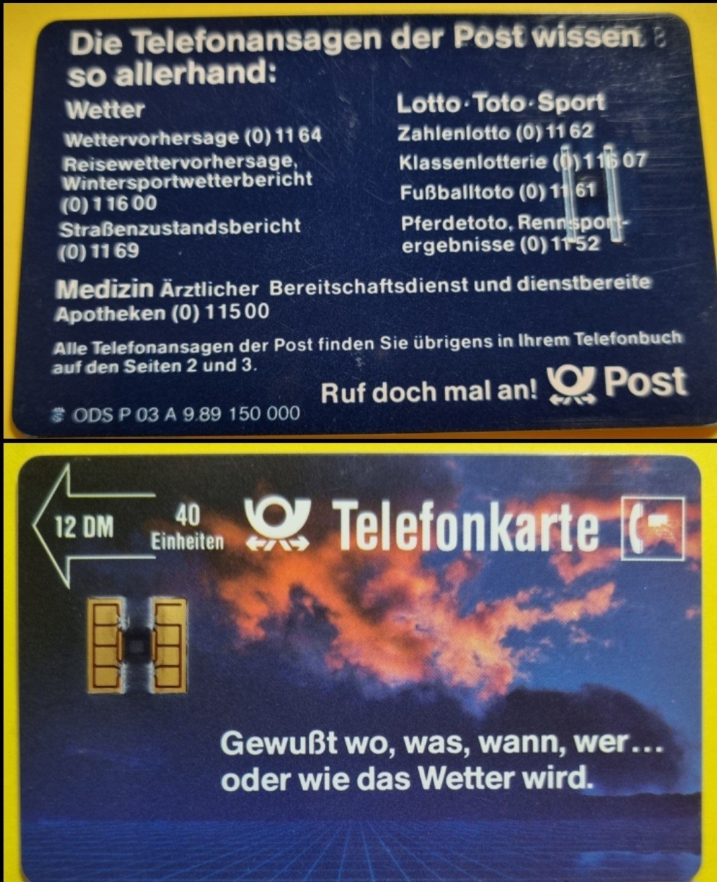 Telephone Card - P 03 A - Thunderstorm Sky - Wide Grooves