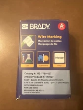 Brady M21750499 Label Tape - White Nylon [Sealed Damaged Box] 662820899655