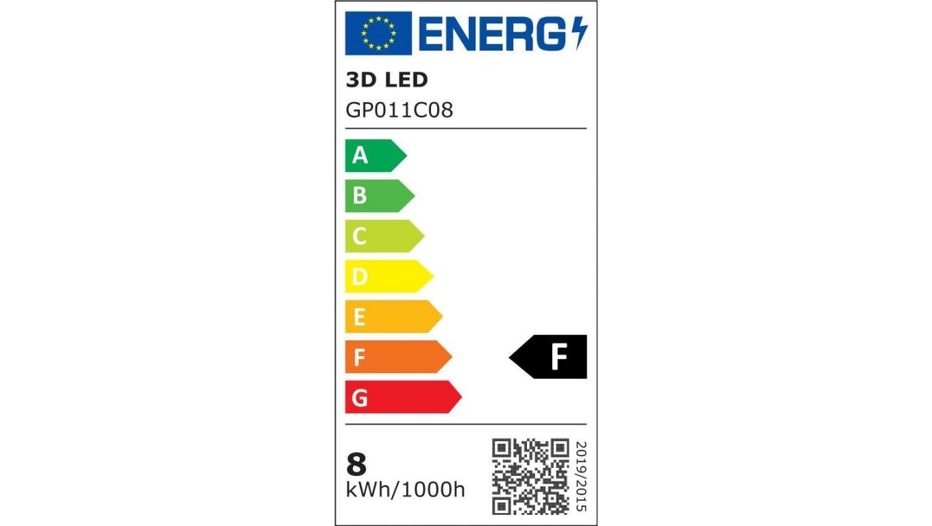 arówka LED 8W E14 wieczka 710lm Ciepa 3000K / GP011C08
