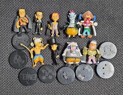 9 Piece Figures Lot One Piece Manga Anime Moria Wapol Buggy Enel Shanks 4cm