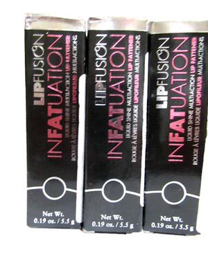 (3) Lipfusion ~ INFATUATION Liquid Shine - Multifaction Lip Plump - FULL FRONTAL