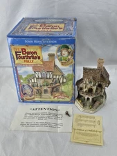 David Winter Cottages Mad Baron Fourthrite's Folly w/COA, Box, Poster Ltd №02403