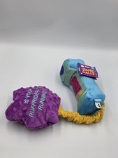 Bark Yank Call Dog Chew Toy Crinkle Tug plush Slumber Party Large