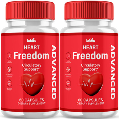 (2Pack) Heart Freedom Capsules Circulatory Health Support Blood Pressure (120ct)