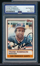 1983 TOPPS #576 FRANK ROBINSON signed autograph PSA/DNA very well centered ASC