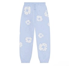 DENIM TEARS Cotton Wreath Sweatpants Joggers 'Powder Blue' Sizes XS,S,M,L,  XL.