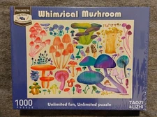 Whimsical Mushroom 1000 piece Puzzle Brand New Sealed Taozi & Lizhi 