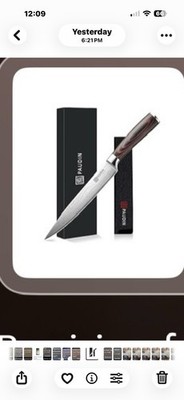 Pure Generation 8  Carving Knife With Ergonomic Handle