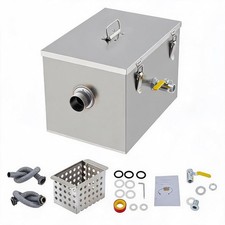 Separador de grasa comercial para gastronomía grasa vieja filtro de aceite acero inoxidable 4-15 GPM