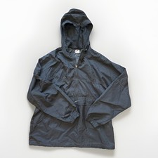Vintage 90 s Nike Jacket Men's Large Black Center Swoosh RARE Windbreaker