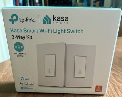 TP-LINK Kasa HS210 KIT Smart Wi-Fi 3-Way Light Switch, Alexa, 2 Pack, White