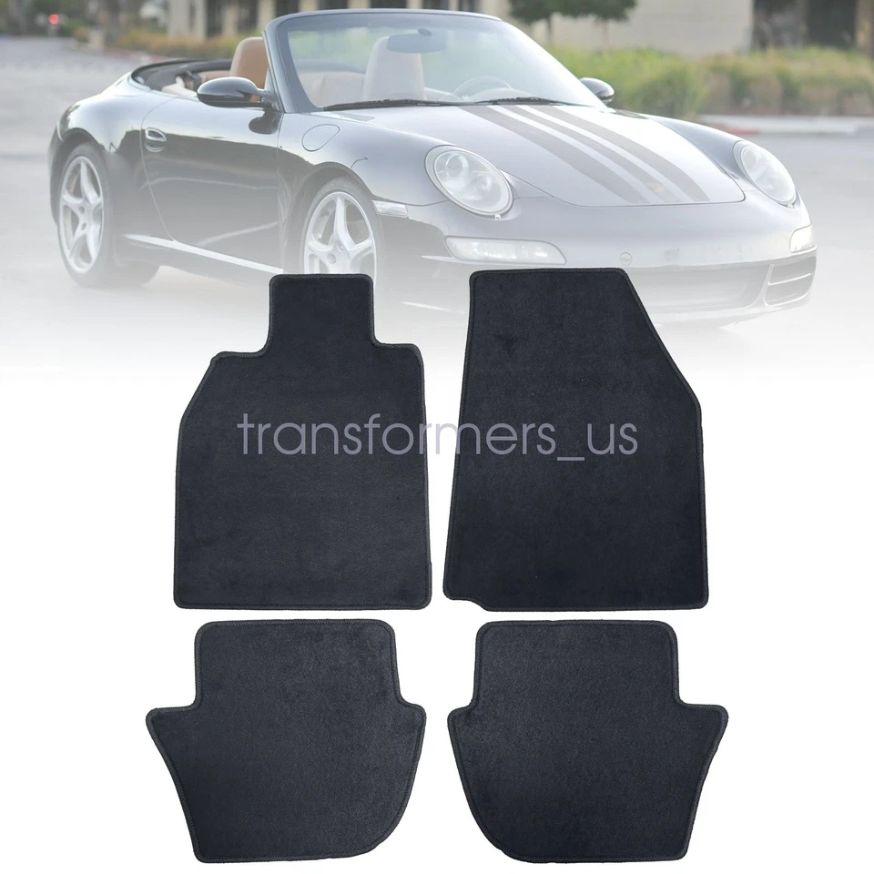 Alfombrillas de repuesto antideslizantes de terciopelo para Porsche 911 997 2004-2013 Foto 2 de 4