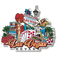 Las Vegas City Magnet by Classic Magnets