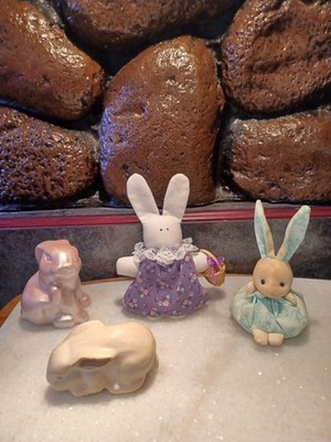 vintage easter bunny set...1970