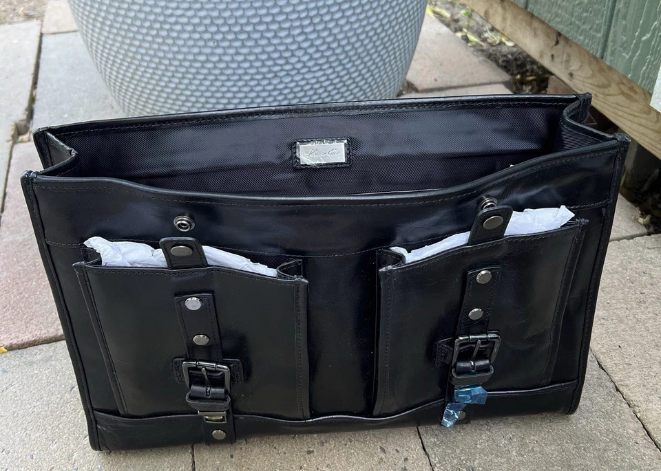 De Colección Kenneth Cole Maletín con Solapa Bolso Mensajero “Una Solapa en la Muñeca” Foto 3 de 4