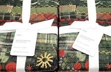 Pottery Barn Winter Dreams Patchwork Euro Sham Set /2 Christmas NWT