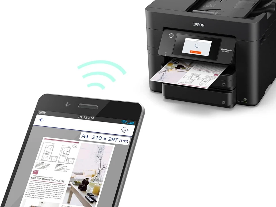 Impressora Jato de Tinta All in One Epson Workforce Pro WF-4834, Scanner, Copiadora - Imagem 4 de 4