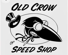 OLD CROW  HOT ROD RAT FINK BIKER MOTORCYCLES TOOLS GUNS STICKER