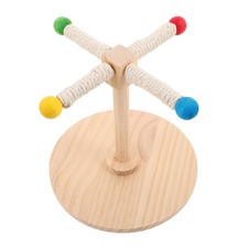 Parrot Rotating Stand Pole Bird Cage Accessories Perches for Parakeets