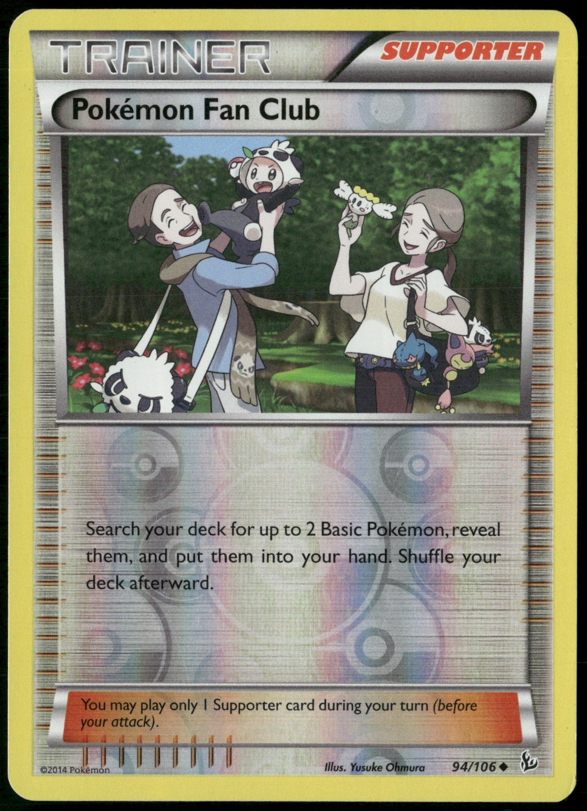 Pokemon Fan Club Reverse Holo 94/106 XY - Flashfire LP