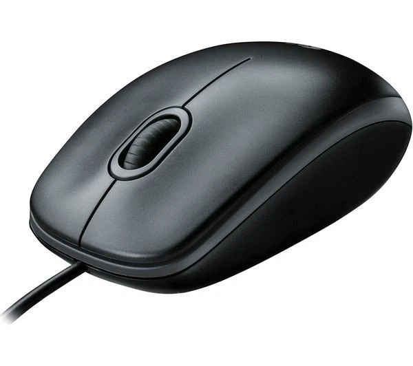 LOGITECH B100 Wired Optical Mouse USB Brand New Sealed Full size corded mouse - Image 2 of 4
