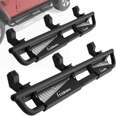 6'' Running Boards for 2007-2018 Jeep Wrangler JK 4 Doors Drop Side Steps Plates