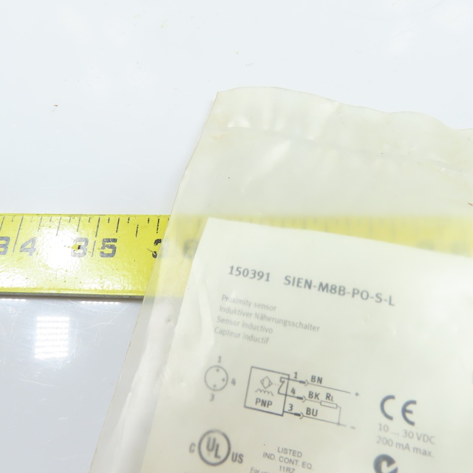 Festo 150391 SIEN-M8B-PO-S-L M8 Inductive Proximity Sensor PNP N/C 10-30VDC NEW