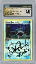 CGC Sean Schemmel Signed Team Aqua's Sharpedo 18/95  Magma vs Aqua Reverse Holo on eBay