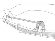 For 1994-2002 Dodge Ram 2500 Suspension Traction Bar Rear 96233cdrx 1995 1996