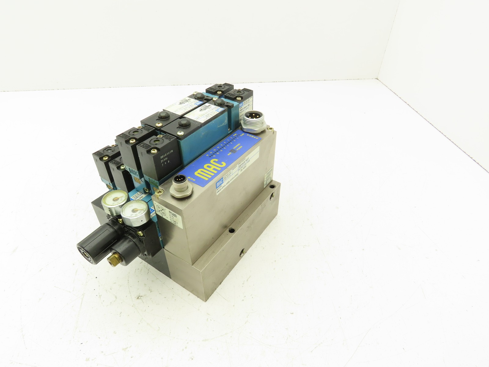 MAC SM32 MAConnect 4-Station Solenoid Valve Serial Manifold DeviceNet 24VDC 92B