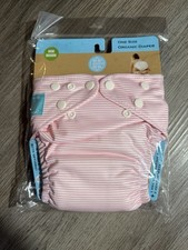 Charlie Banana Organic Diaper Plus 2 HEMP Inserts- BRAND NEW- Pink and White