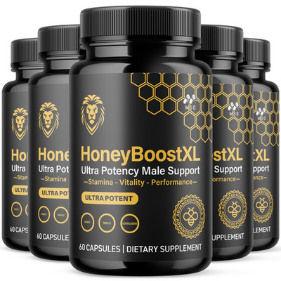 (5 Pack) Honey Boost XL Advanced Male Health Support Supplement 300 Capsules