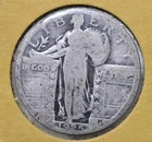 1925 Silver Standing Liberty Quarter Circulated US 25c Coin