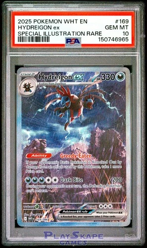 Pokemon Card PSA 10 Hydreigon ex 169/086 White Flare SIR Special Rare FA 2025