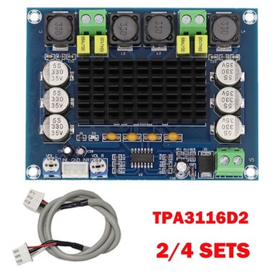 2/4PC TPA3116D2 Dual-channel Stereo Digital Audio Power Amplifier Board 2*120W