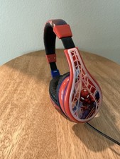 Marvel Spider Man Kids Wired Headphones Parental Volume Limited - eKids