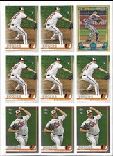 JOSH ROGERS (BALTIMORE ORIOLES) - 2019 TOPPS BASEBALL BASE RC LOT - 13 RC LOT