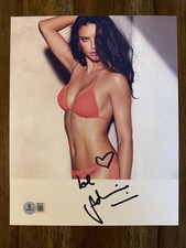 Adriana Lima Sexy Victoria's Secret Brazilian Model Signed 8x10 Photo Beckett