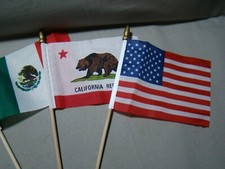 3 Flag Set Includes Mexico Usa California Flags For License Plate Topper 3 Flag Set Includes Mexico Usa California Flags For License Plate Topper