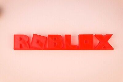 Roblox Logo 3D Printed Stand Sign Pretend Play Kids Toy 20th