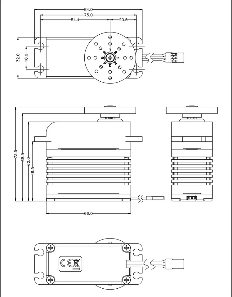 Hitec Servo D845WP - 116845 - Bild 4 von 4