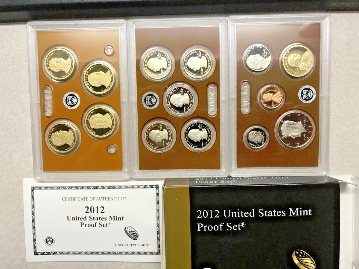 2012-S U.S. Mint Proof Set Original Box & COA 14 Coins